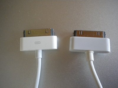 iPodコネクタを並べる