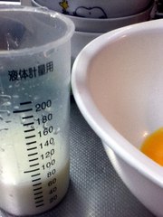 卵と牛乳